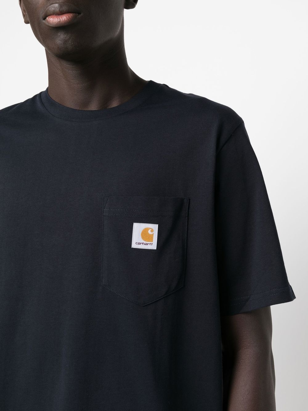 CARHARTT WIP Men's Cotton T-Shirt with Logo Patch