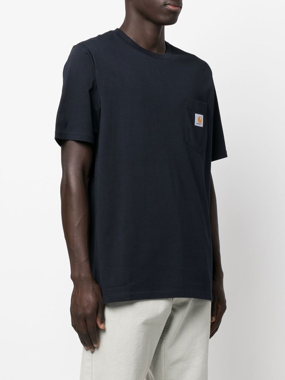 CARHARTT WIP Men's Cotton T-Shirt with Logo Patch
