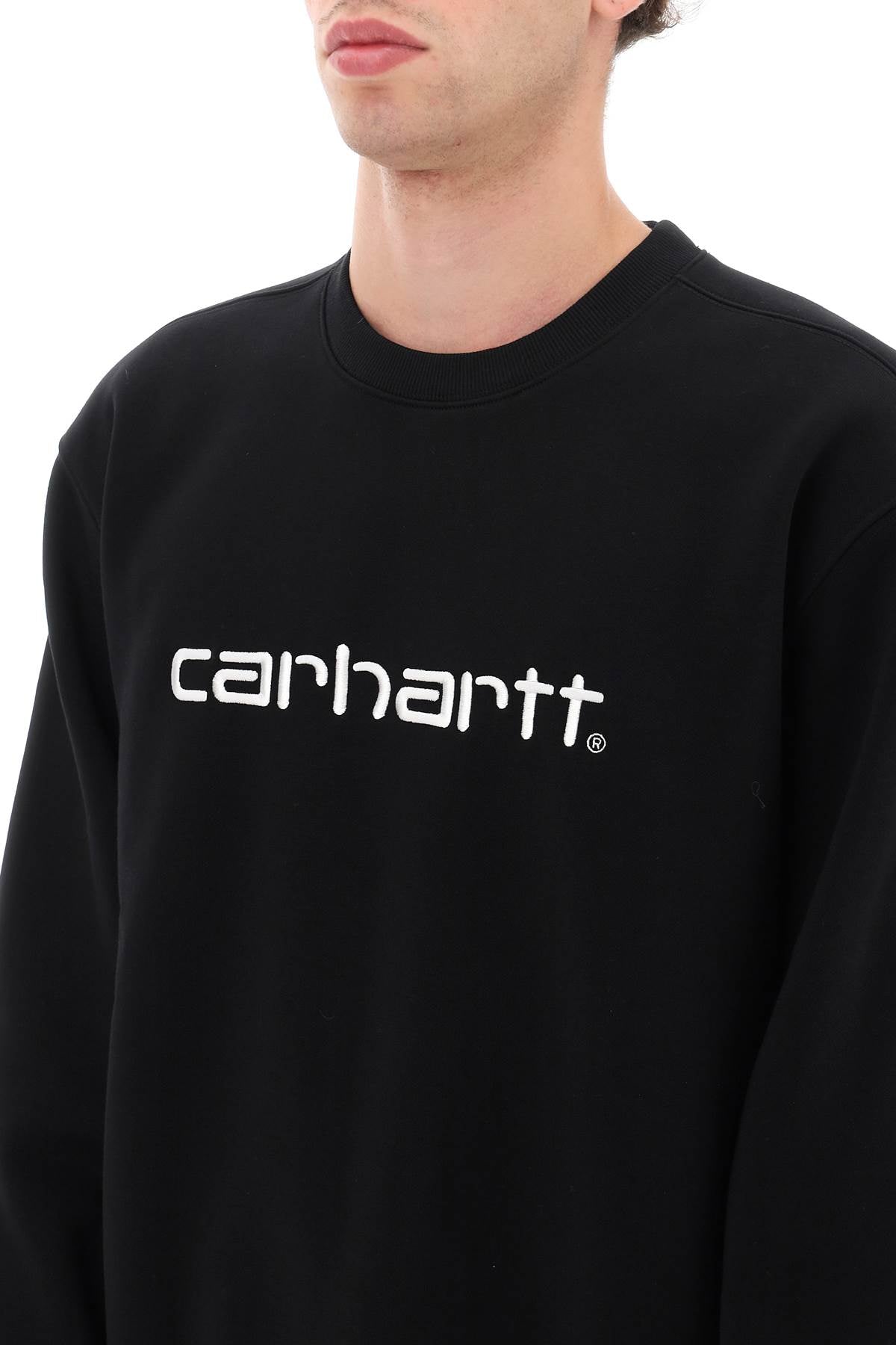 CARHARTT WIP Logo Cotton Crewneck Sweatshirt - Men's