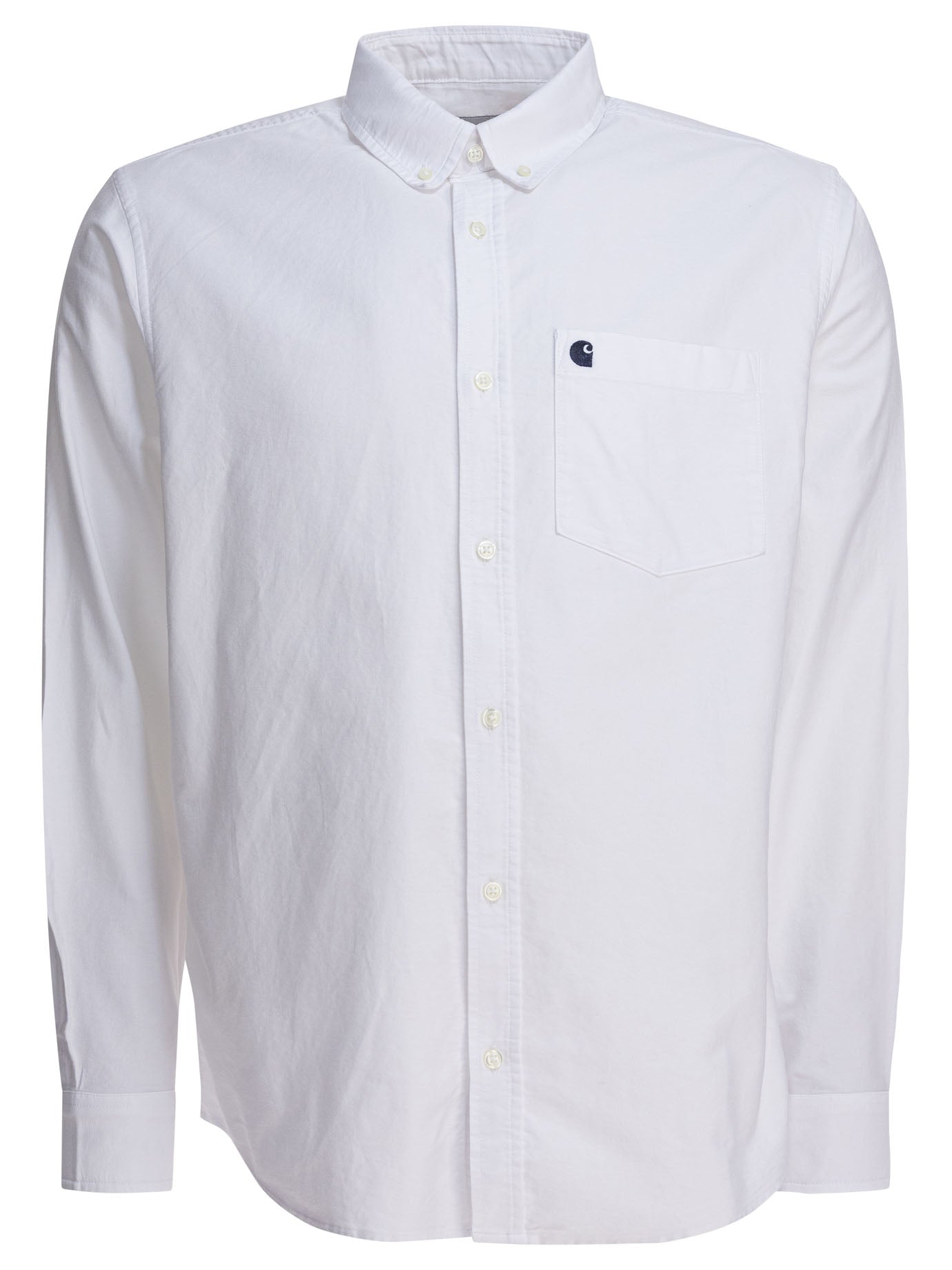 CARHARTT WIP Men's Long Sleeve Button-Down C-Logo Shirt