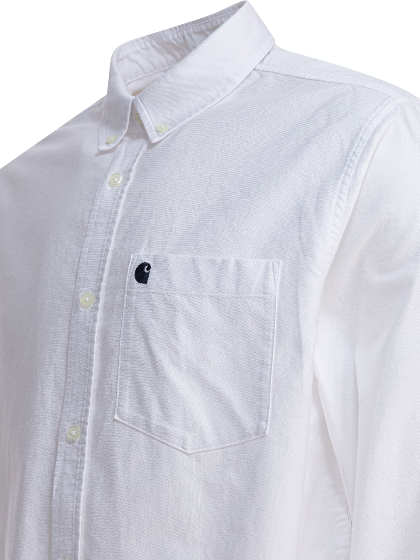 CARHARTT WIP Men's Long Sleeve Button-Down C-Logo Shirt