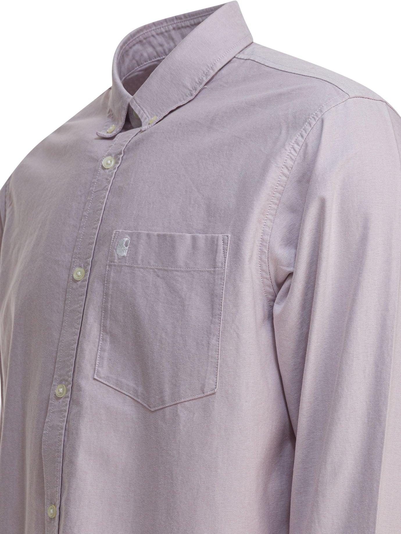CARHARTT WIP Long Sleeve Mini Logo Button-Down Shirt
