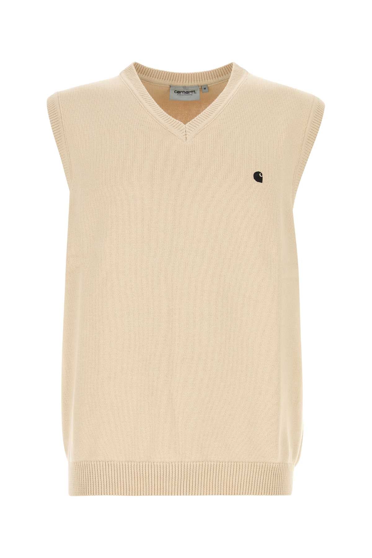 CARHARTT WIP Men's Sand Cotton Madison Vest Sweater