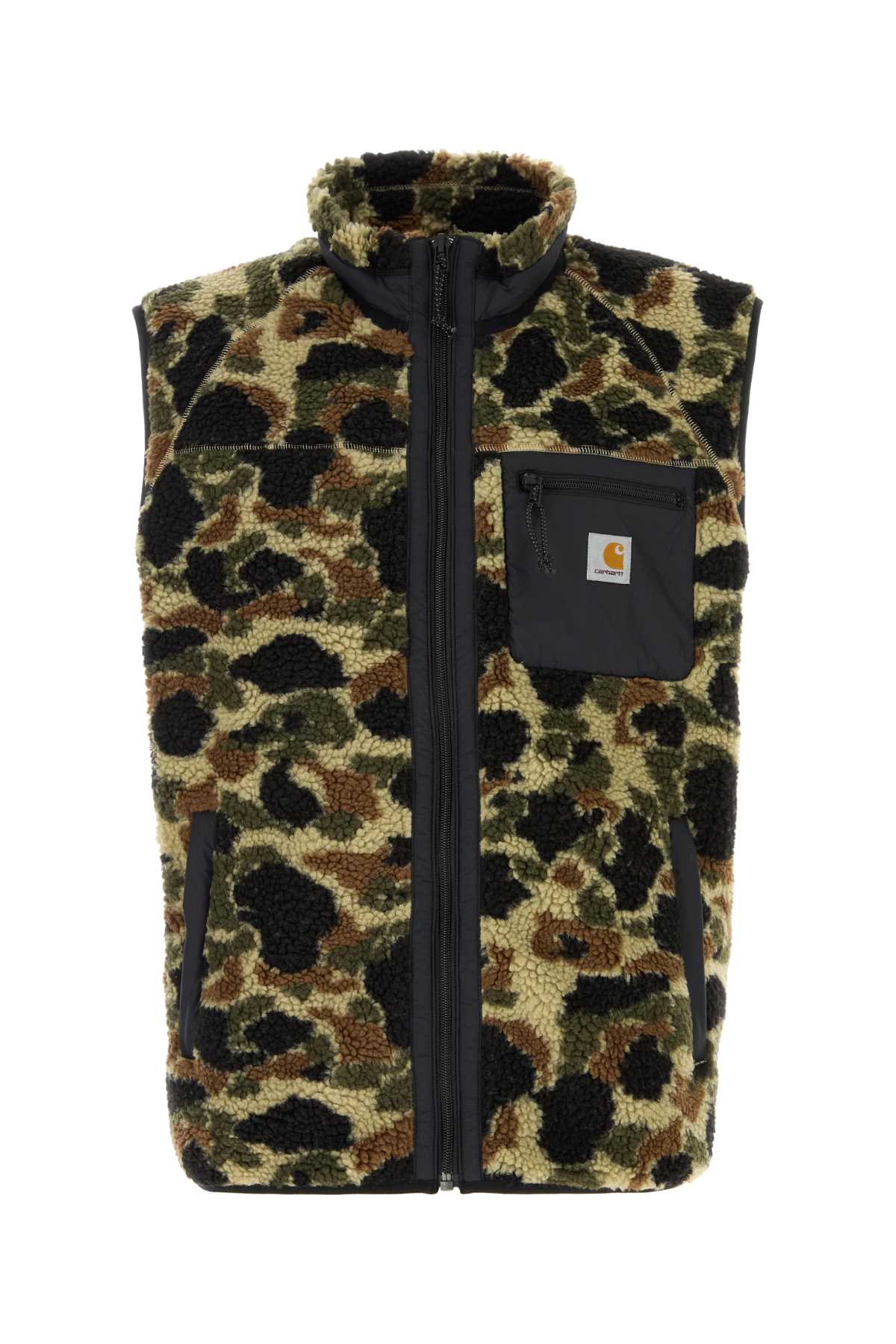 CARHARTT WIP Camouflage Printed Teddy Prentis Vest Liner