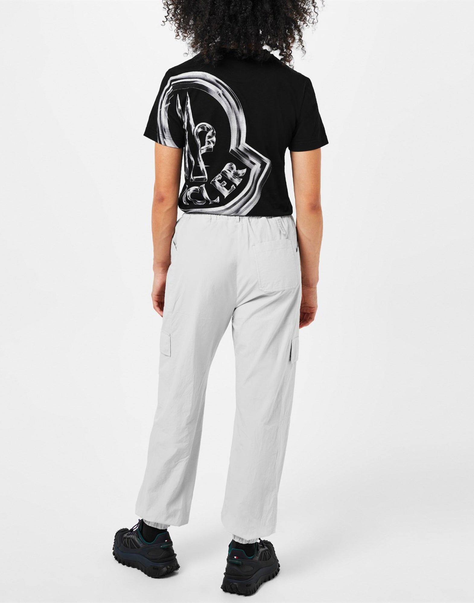 MONCLER Cotton Logo Cargo Trousers for Women - SS25