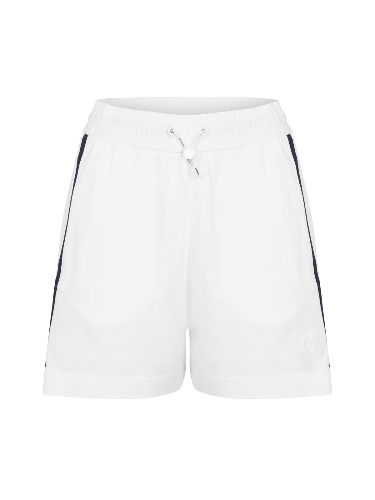 MONCLER Stripe Detail Logo Mini Shorts for Women