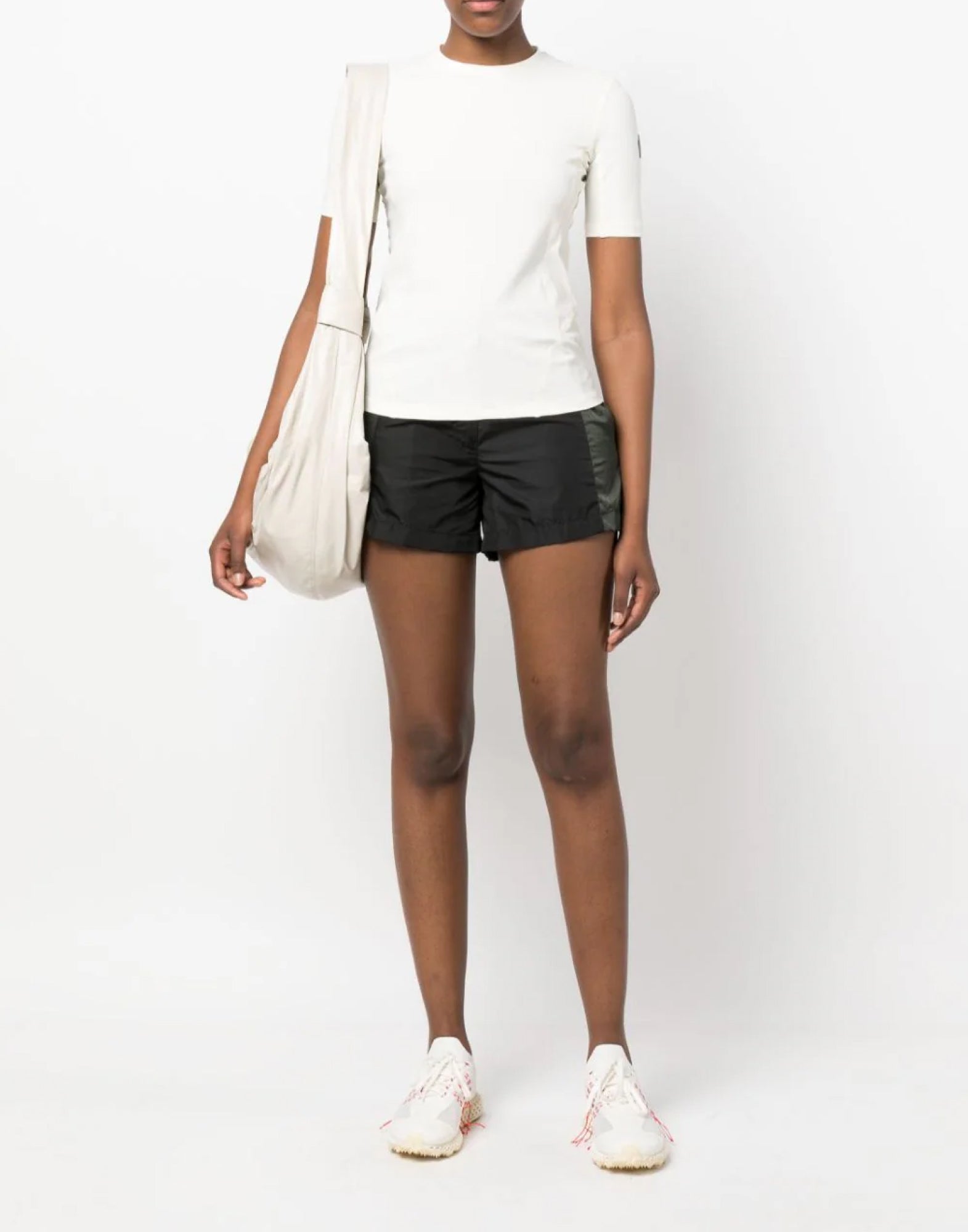 MONCLER Logo Print Stretch T-Shirt for Women