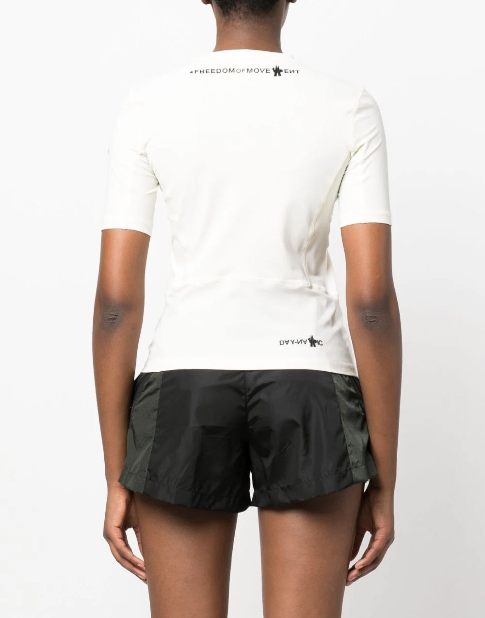 MONCLER Logo Print Stretch T-Shirt for Women