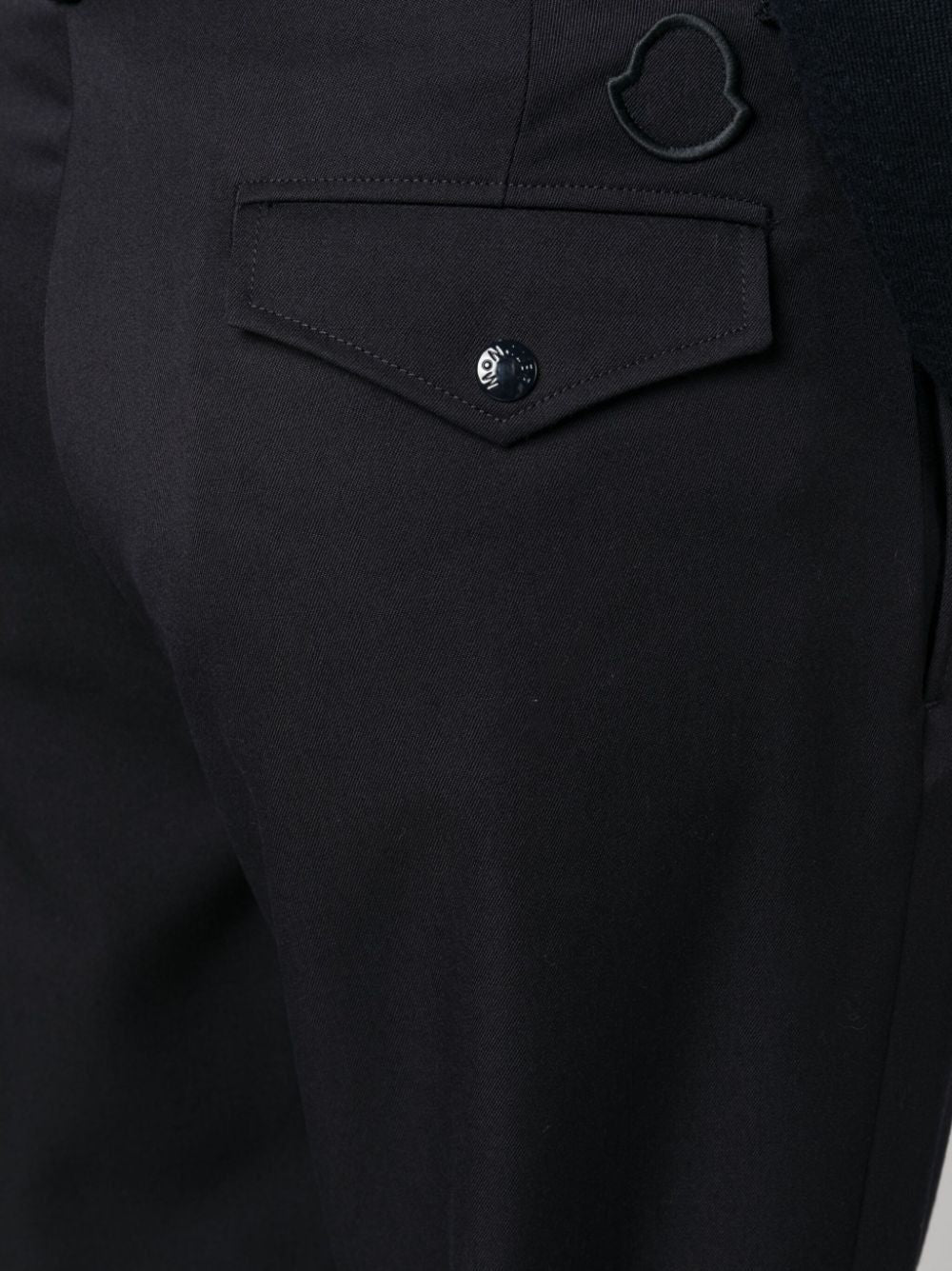 MONCLER Men's Virgin Wool Trousers for Fall 2023
