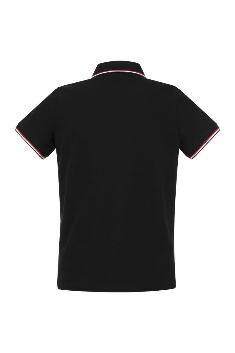 MONCLER Logo Patch Short Sleeved Polo Shirt