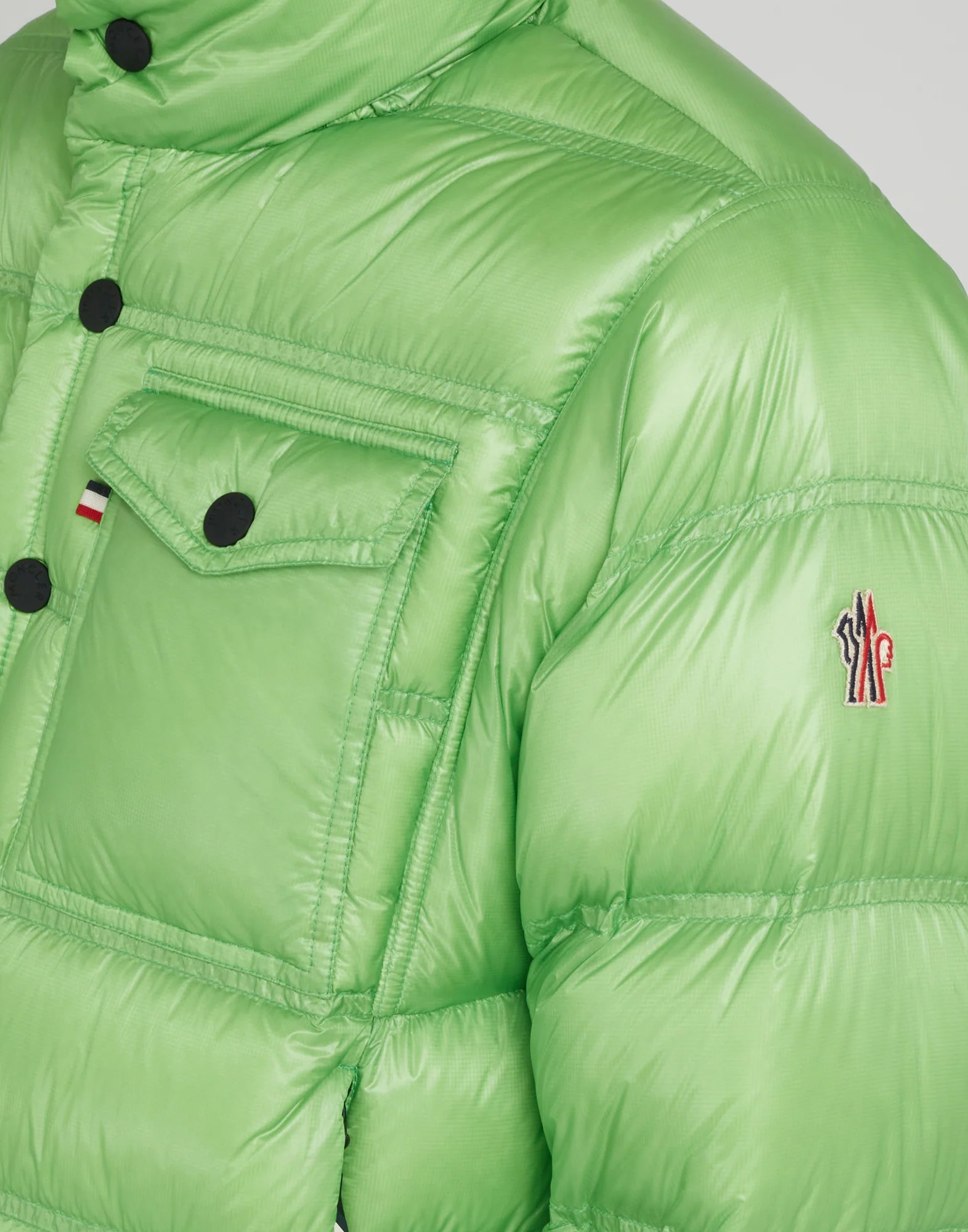 MONCLER Men's Down Jacket with Zip Fastening
