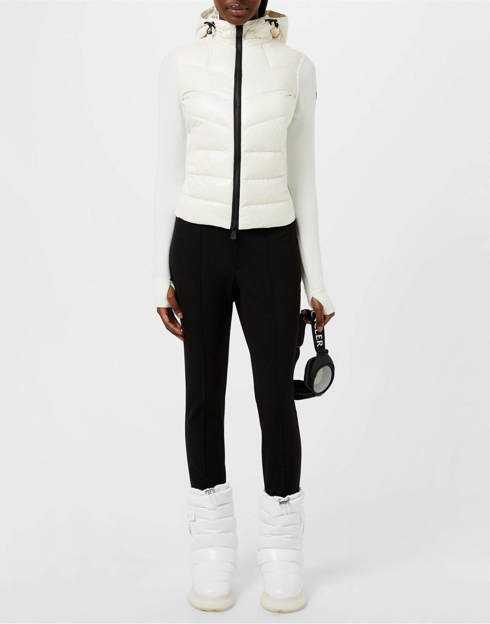 MONCLER Mid Padded Snow Boots for Women - Mini Pocket Design