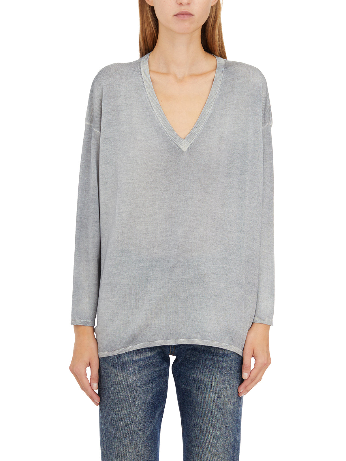 AVANT TOI Cashmere and Silk V-Neck Sweater (Size S)