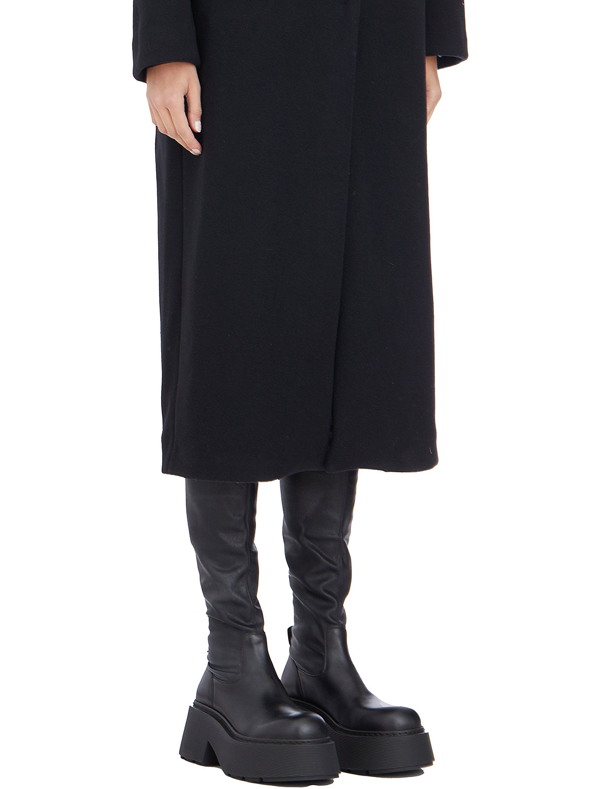 ANDREA YA'AQOV Wool Blend Single Button Jacket for Women - Size S