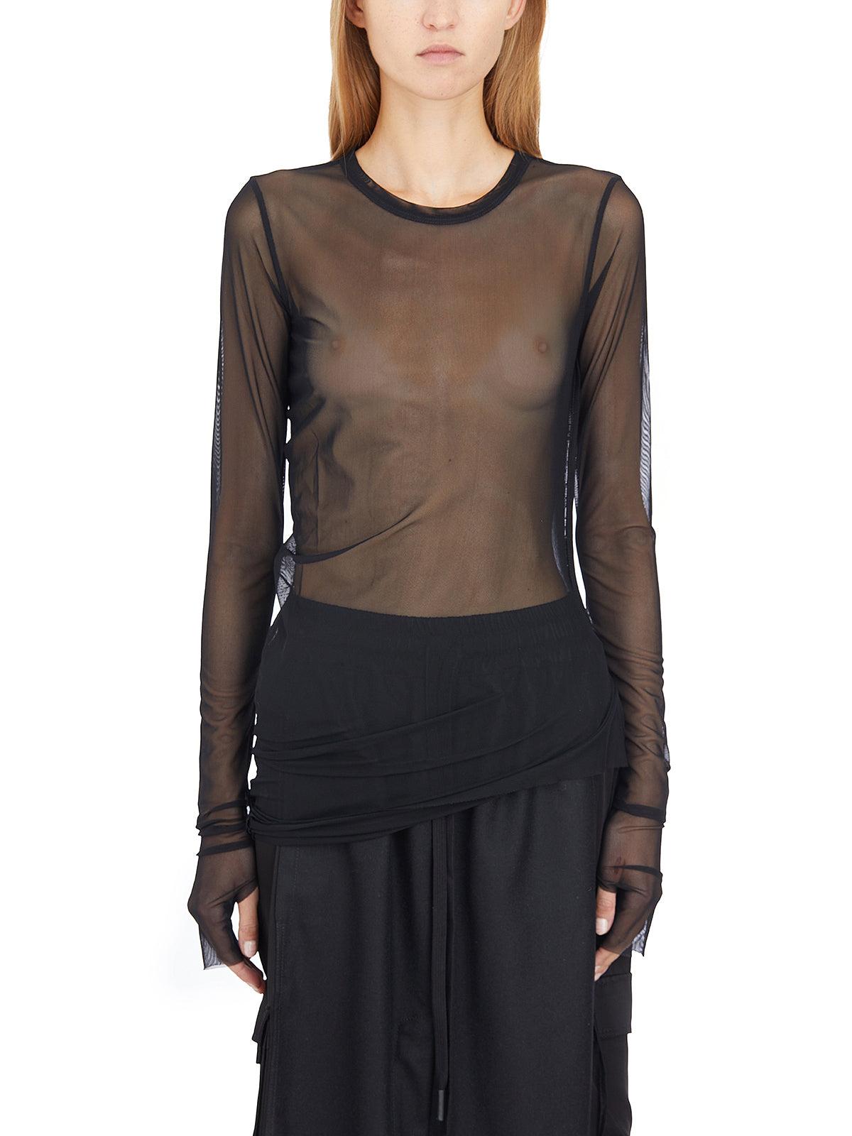 ANDREA YA'AQOV Slim Fit Mesh Sweater (Size S)