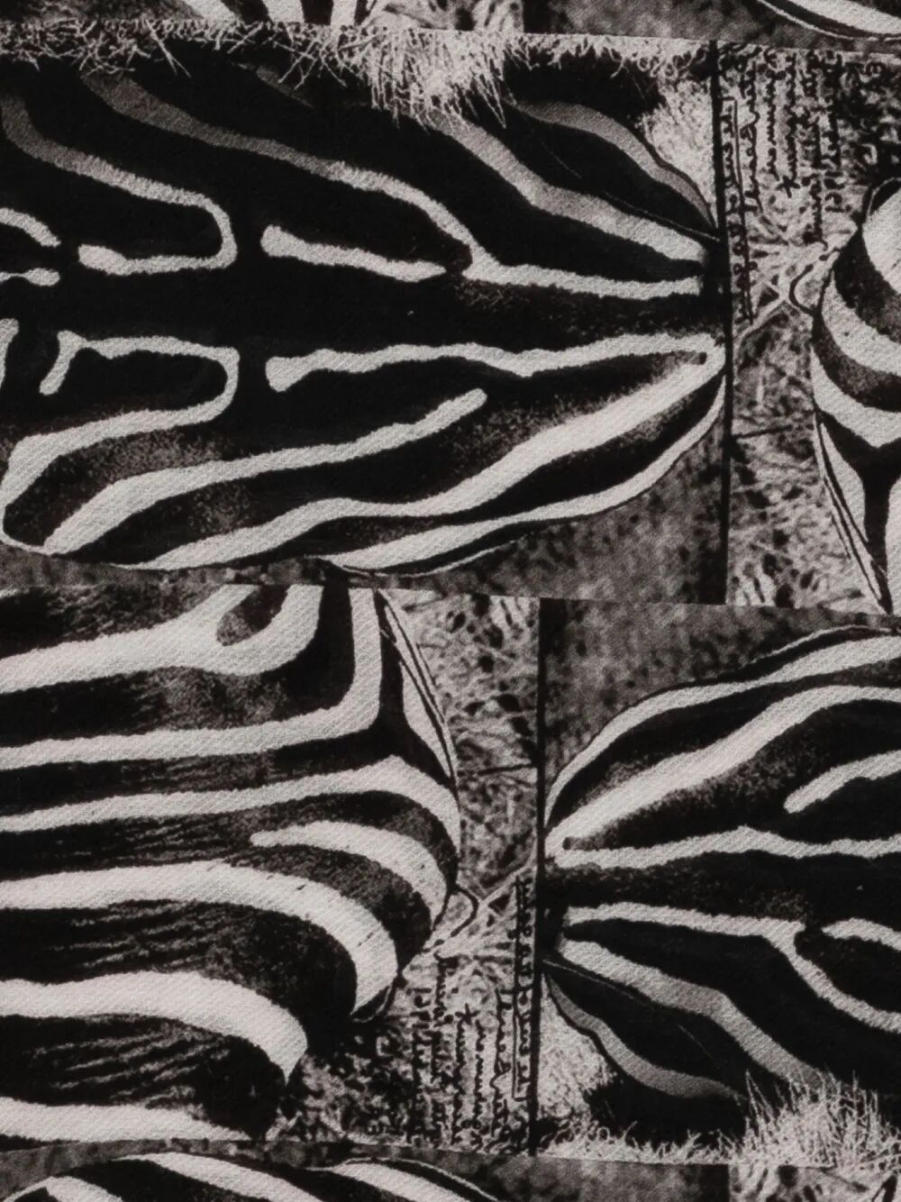 FALIERO SARTI Zebra Pattern Stole Collaboration with Peter Beard Studio