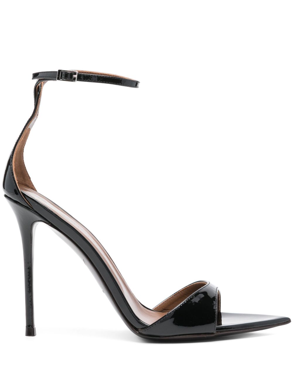 GIUSEPPE ZANOTTI Intriguing Patent Leather Sandals with High Stiletto Heel