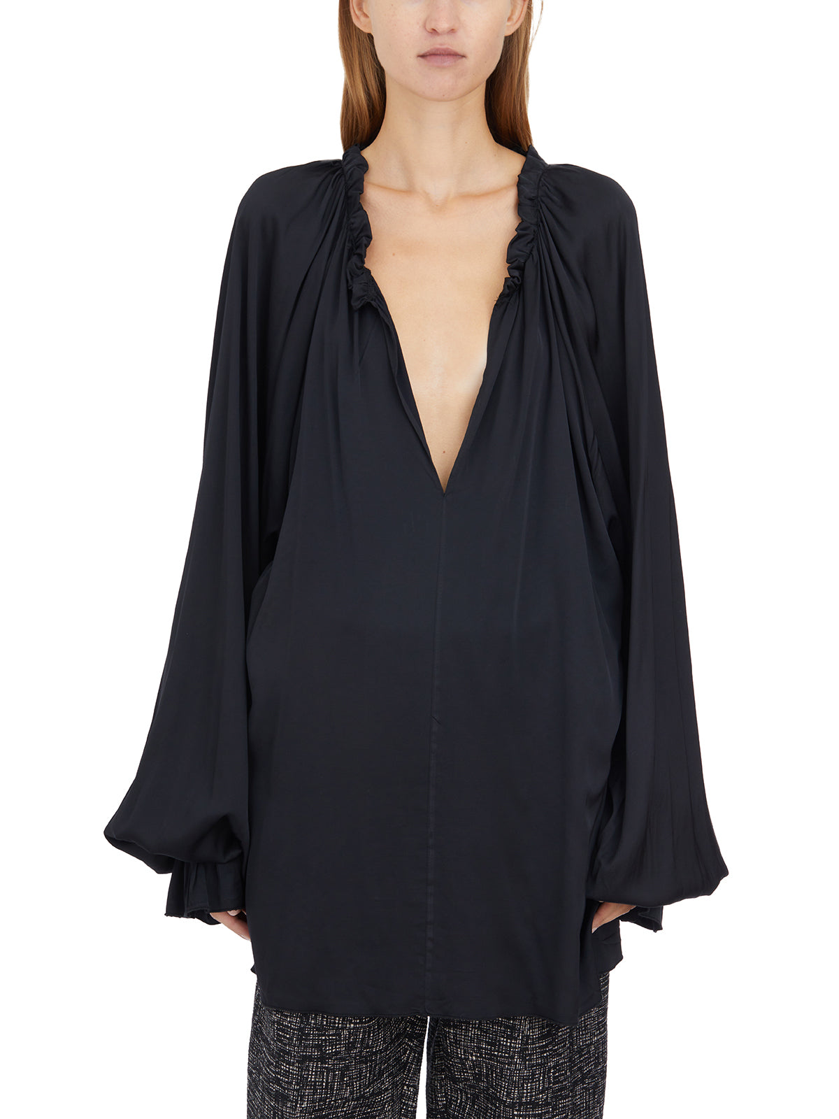 NOSTRASANTISSIMA Elegant Front-Button Soft Fit Shirt Size 40