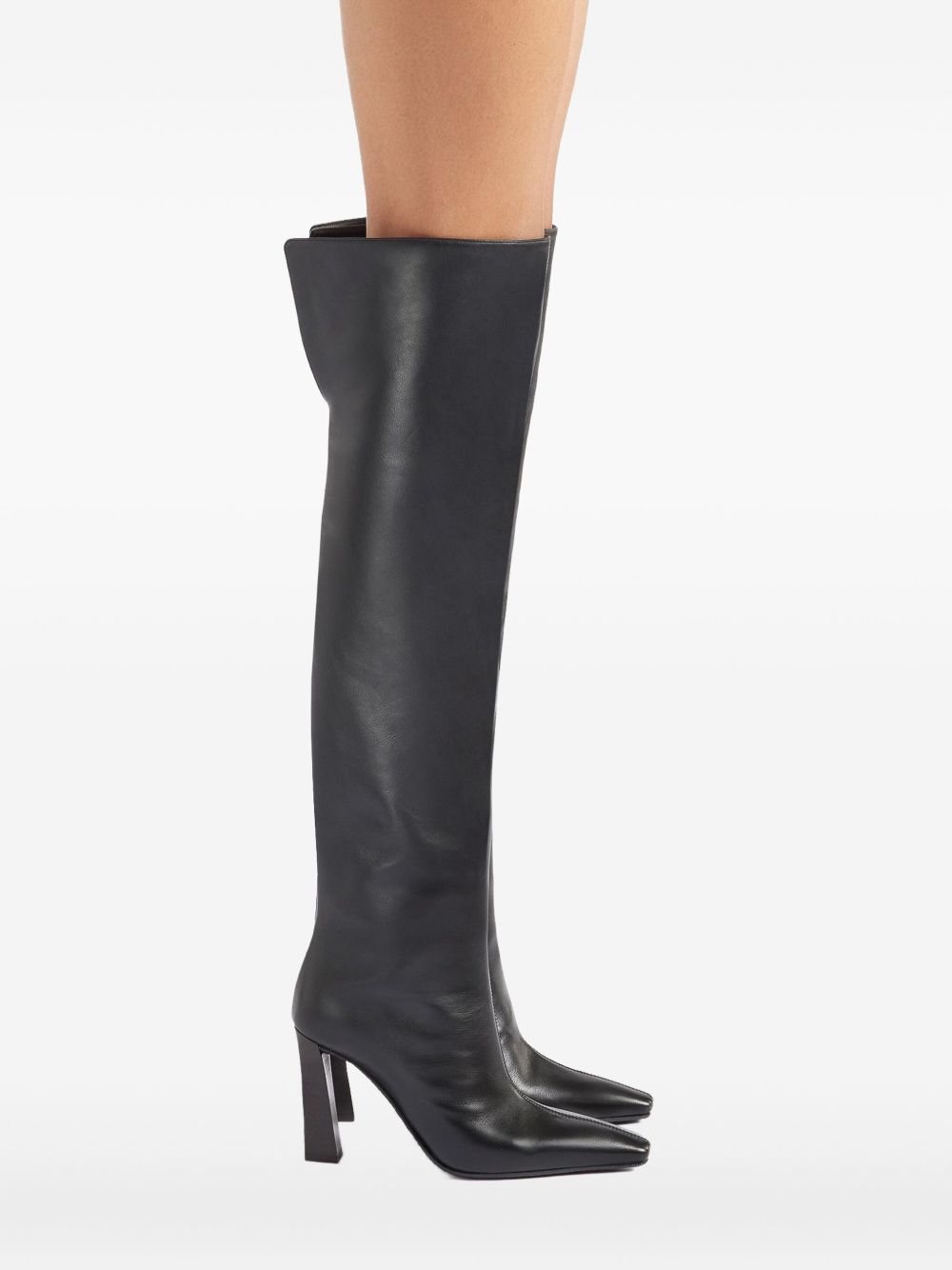 GIUSEPPE ZANOTTI Knee-High Leather Heel Boots