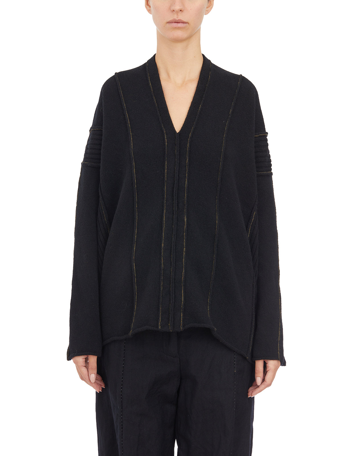 MASNADA Wool V-Neck Sweater - Size S