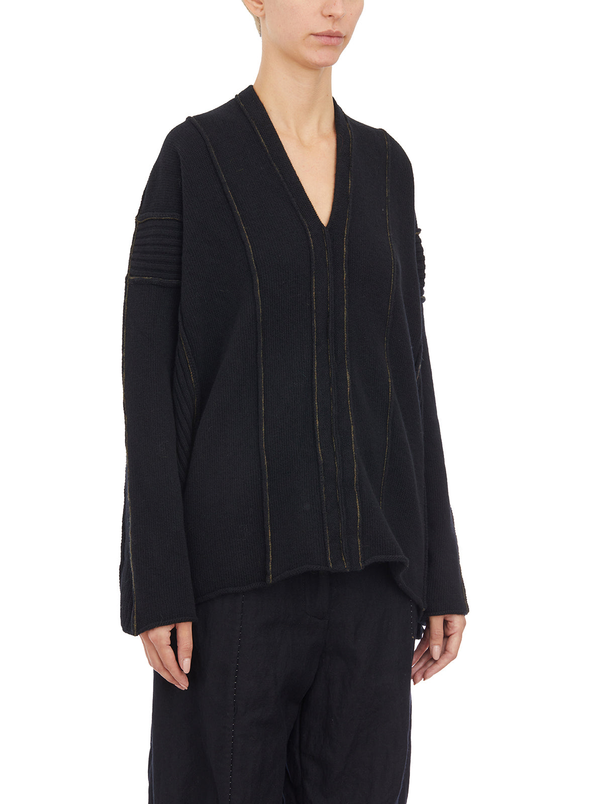 MASNADA Wool V-Neck Sweater - Size S