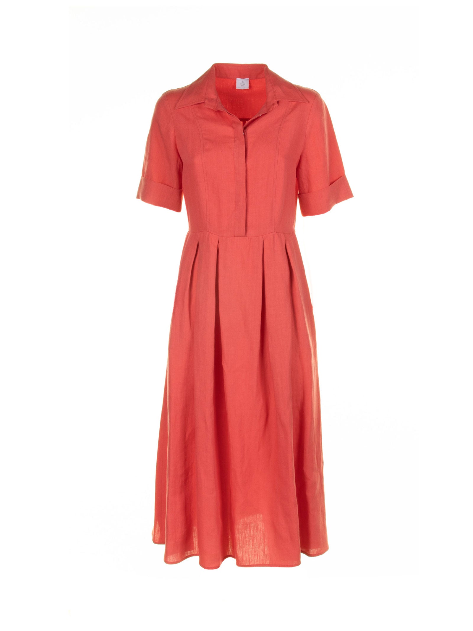 ELEVENTY Half-Sleeved Linen Dress for Women - Mini Style