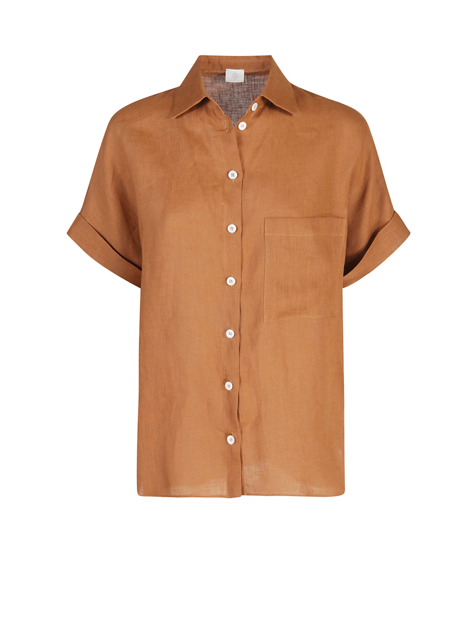 ELEVENTY Linen Half Sleeve Shirt for Women - Perfect for SS24