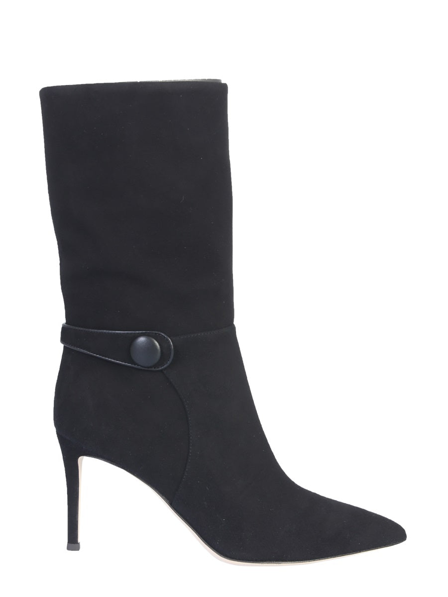 GIUSEPPE ZANOTTI Suede Boot with 8 cm Heel