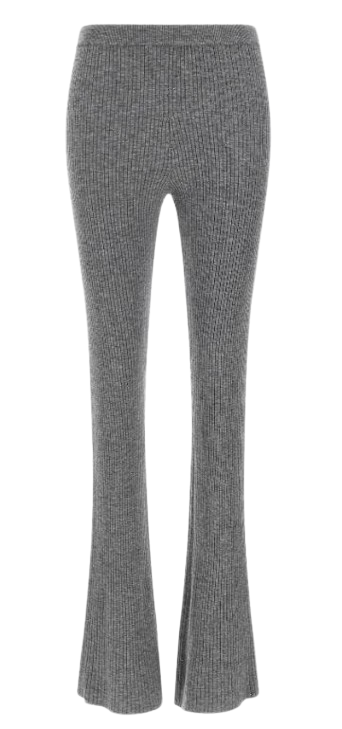 PINKO Ribbed Knit Trousers with Crystal Embellishments for Women