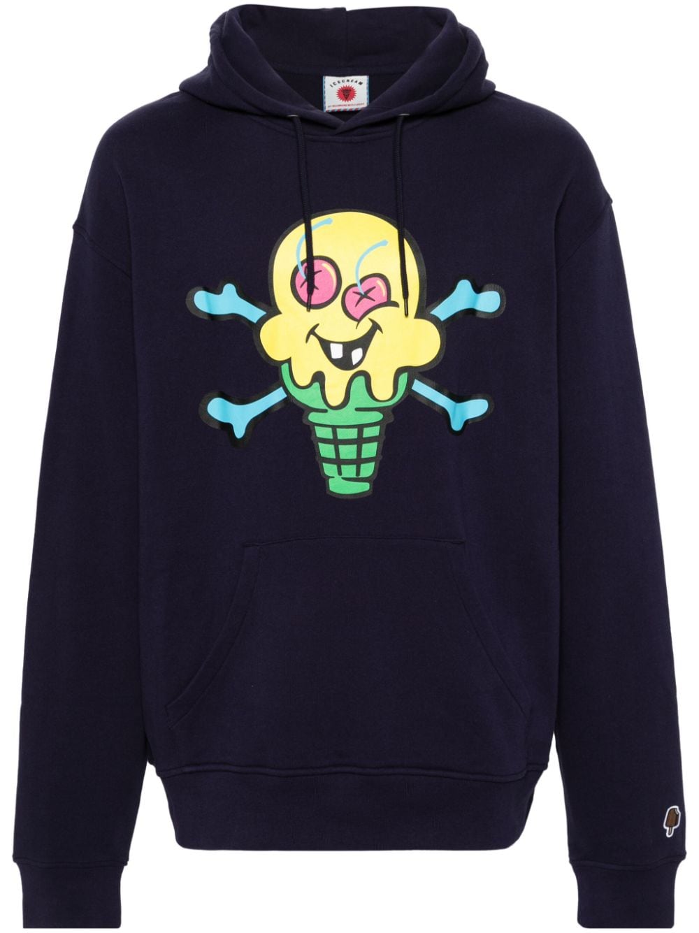BILLIONAIRE BOYS CLUB Graphic Printed Hoodie with Drawstring Detail