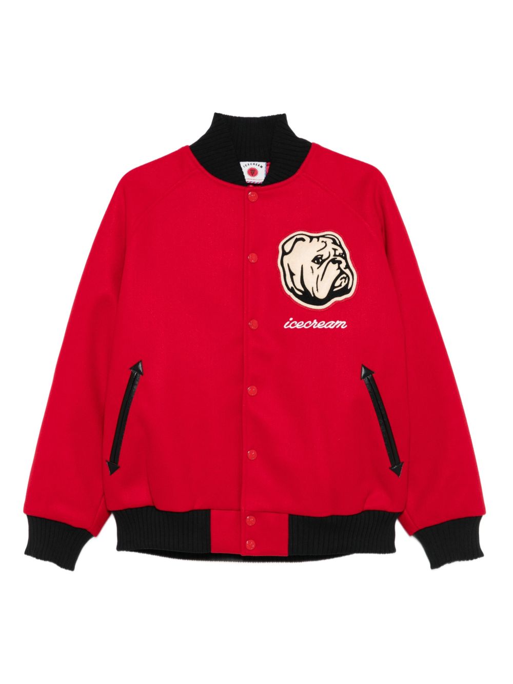 BILLIONAIRE BOYS CLUB Embroidered Bulldog Bomber Jacket