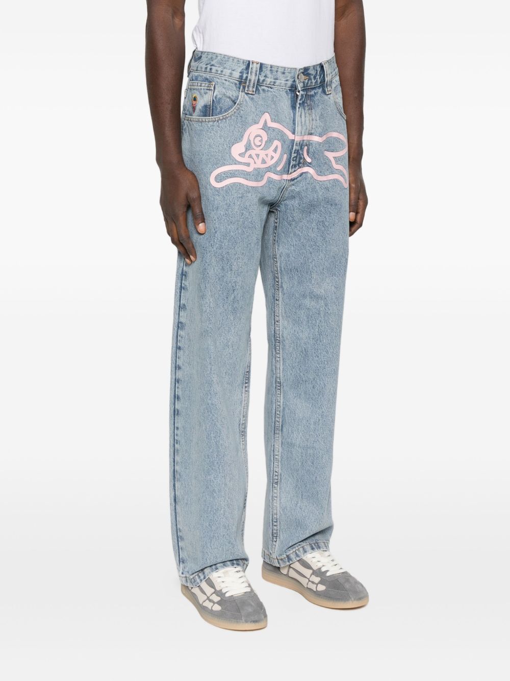 BILLIONAIRE BOYS CLUB Running Dog Denim Jeans for Men - Straight Leg Style