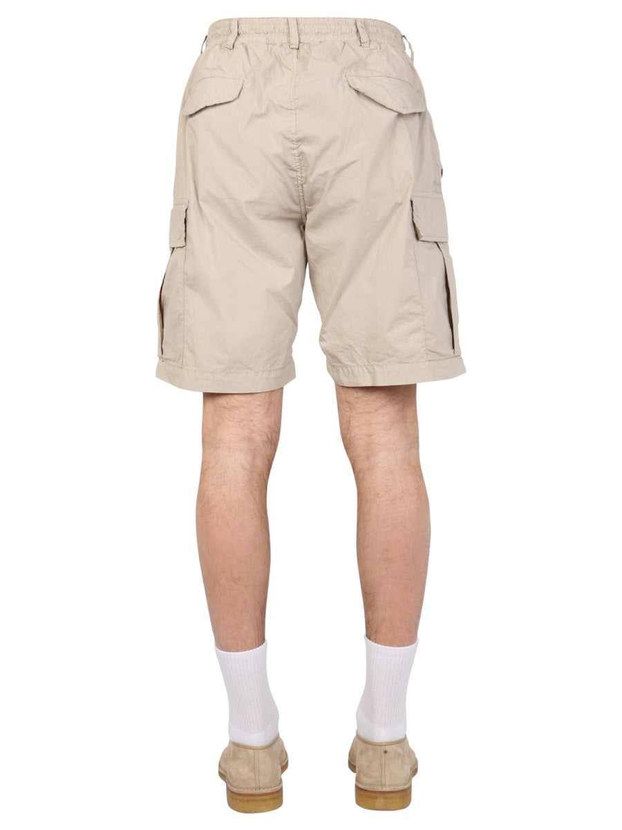 EAST HARBOUR SURPLUS Men's Mini Bermuda Shorts with Elastic Drawstring Waistband