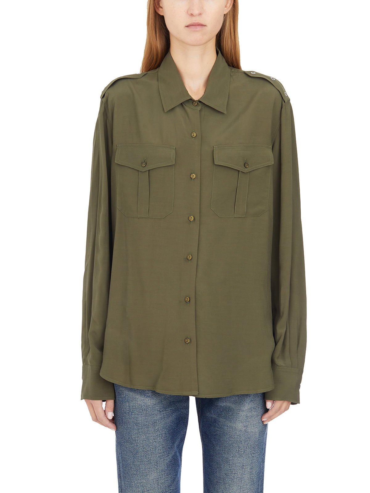 DONDUP Chic Women's Shirt with Front Pockets - Size 40