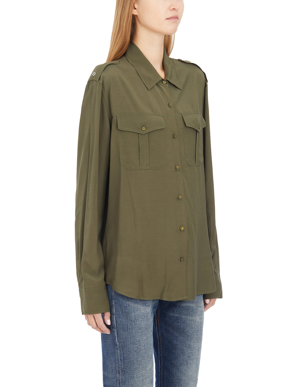 DONDUP Chic Women's Shirt with Front Pockets - Size 40