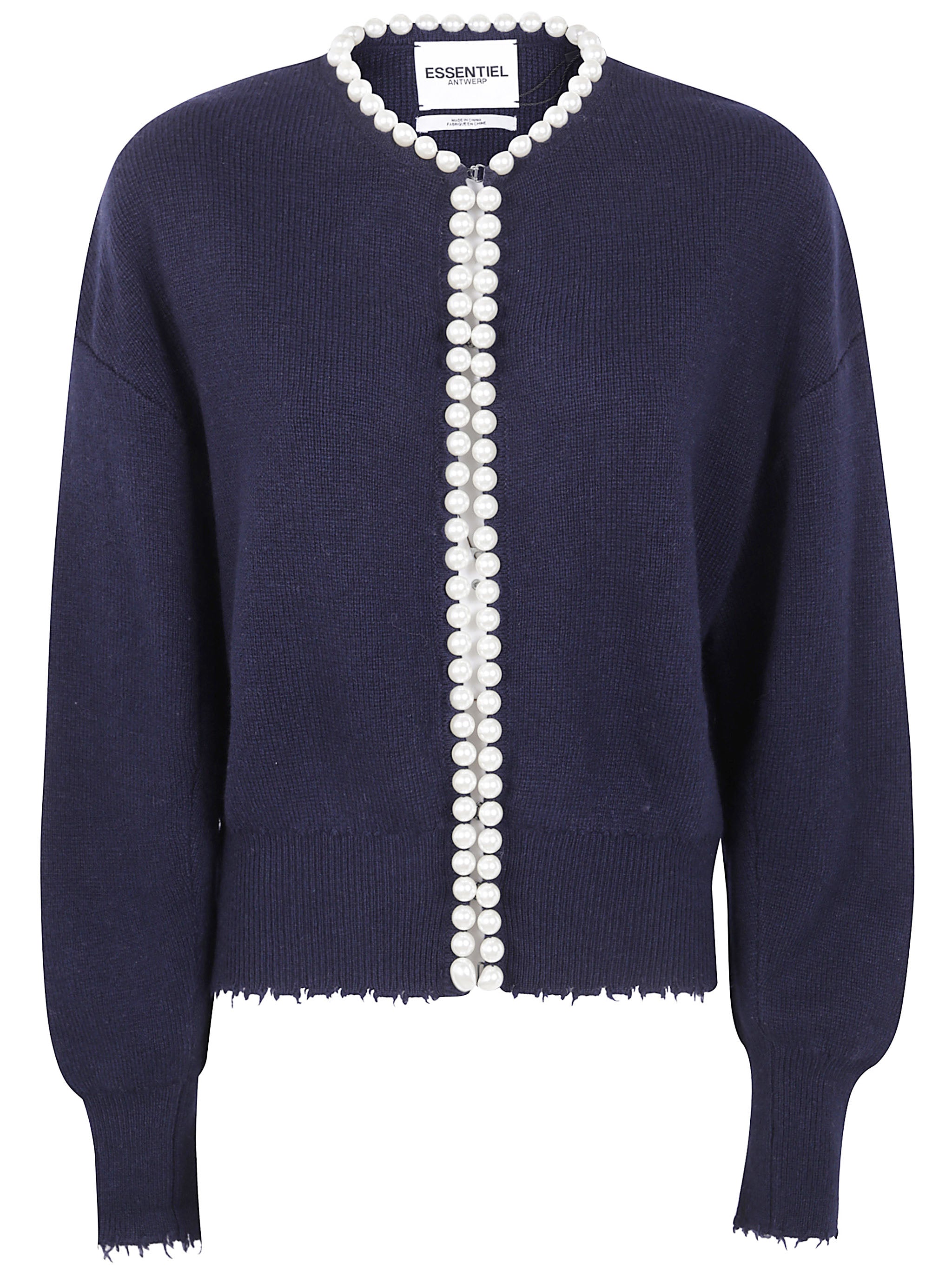 ESSENTIEL ANTWERP Women's Mini Knit Cardigan with Beads