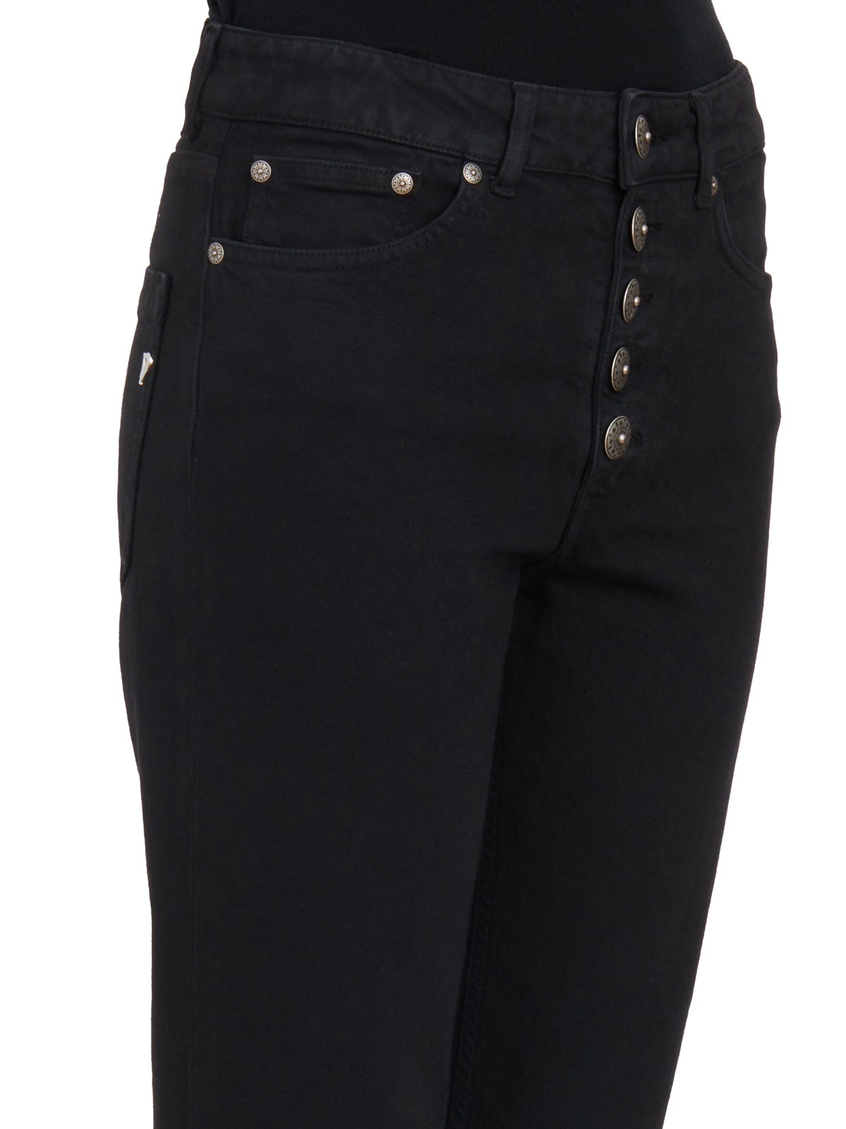 DONDUP Elegant Trousers with Jewel Buttons - Size 26