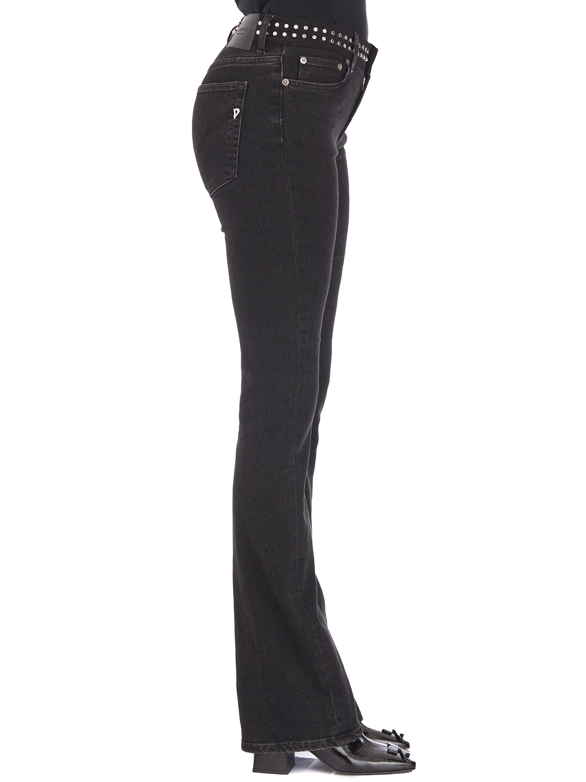 DONDUP Bootcut Pants with Studded Detail - Size 26