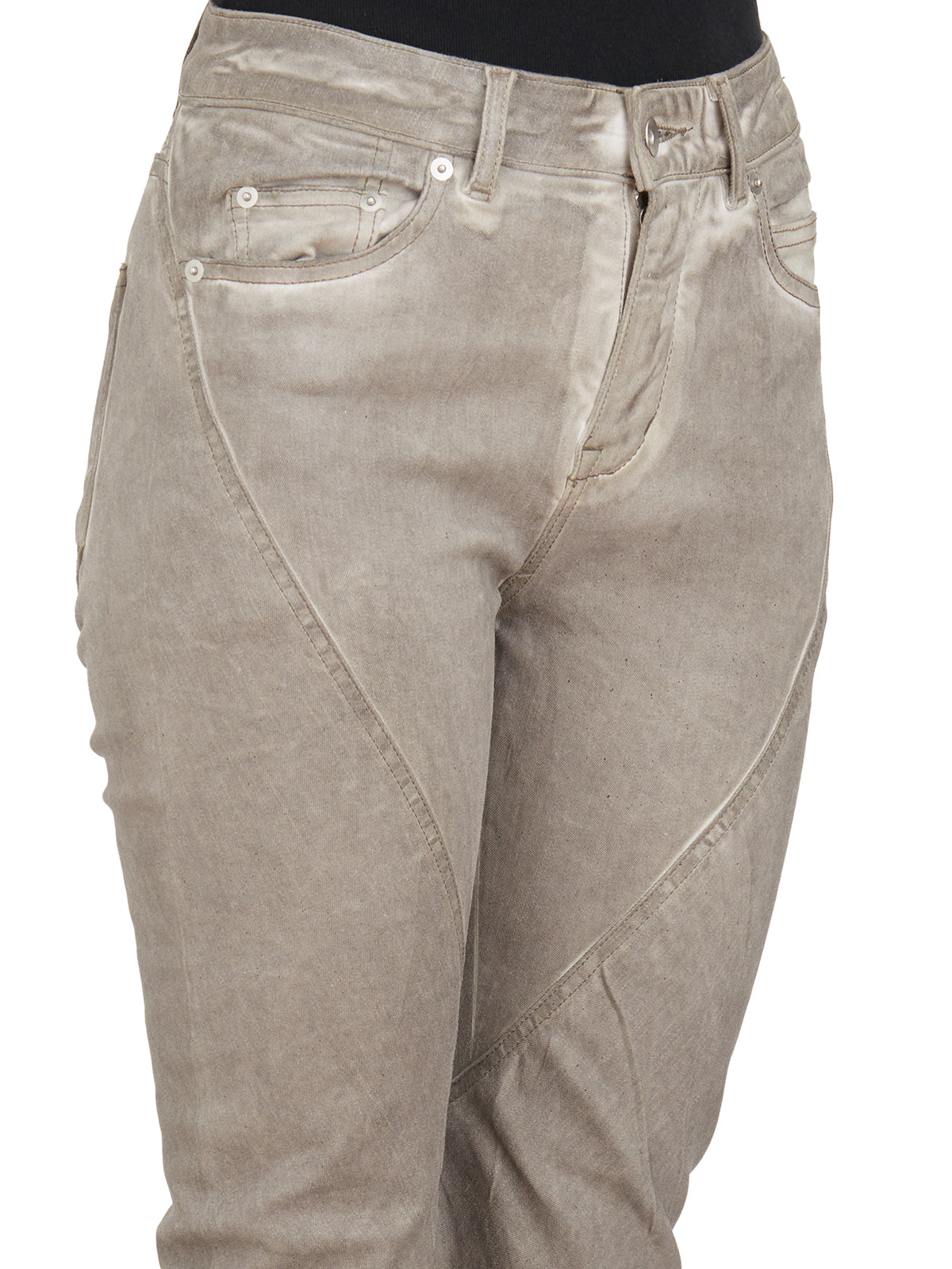 RICK OWENS Women's Denim Bias Bootcut Pants
