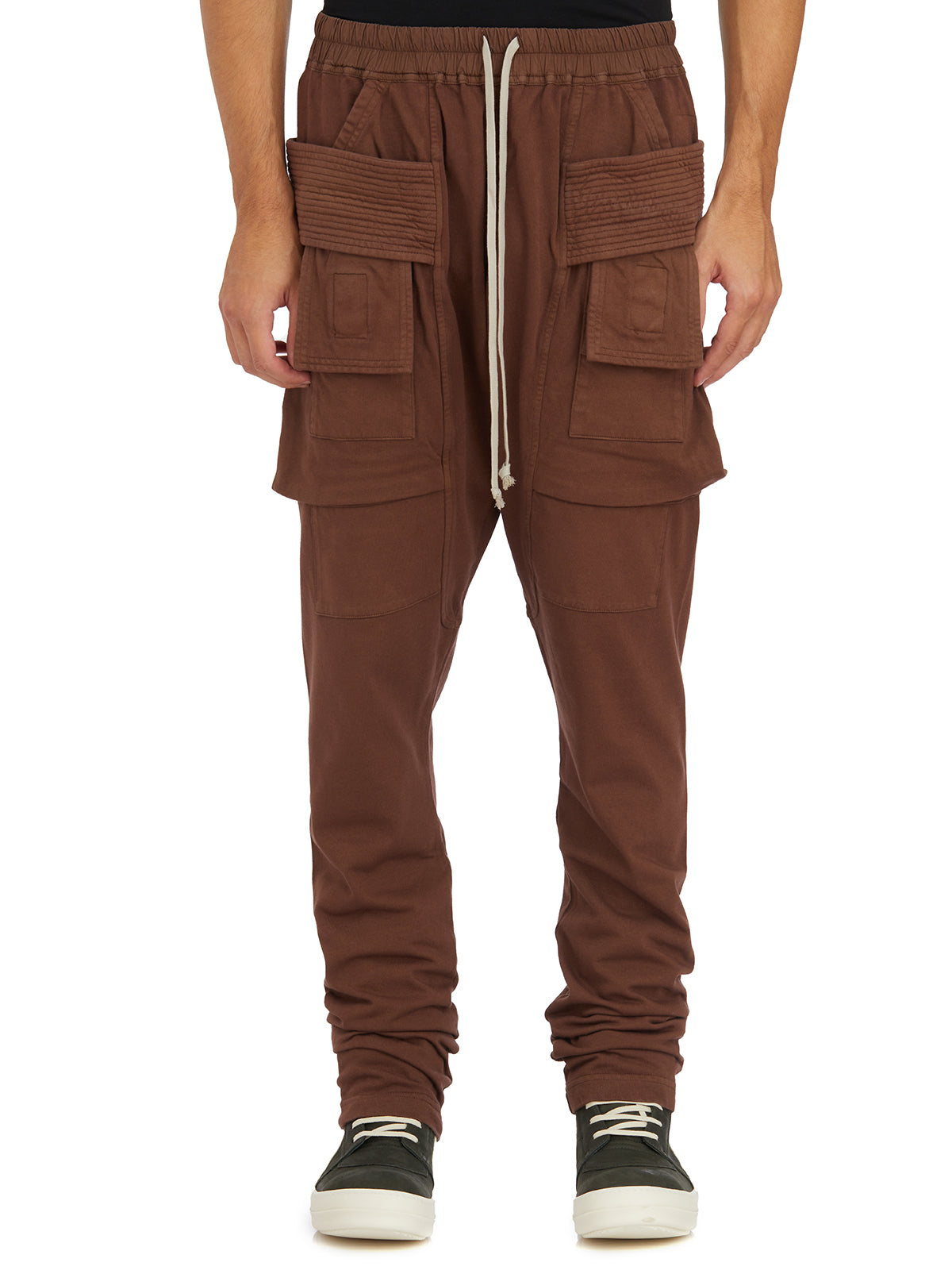 DRKSHDW Wide-Leg Cargo Drawstring Pants - Size M