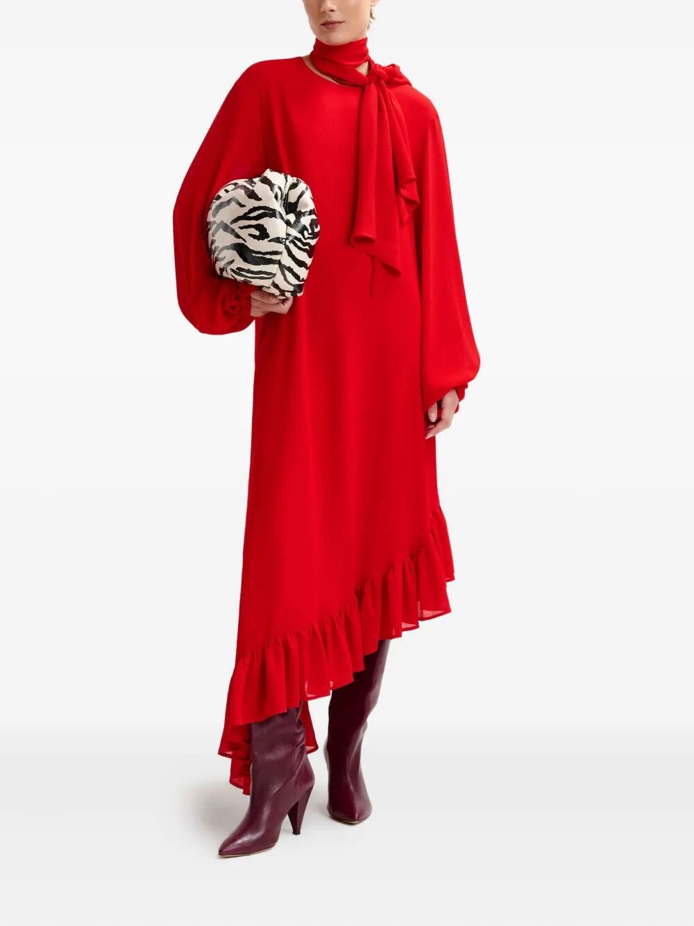 ESSENTIEL ANTWERP Mini Pussy Bow Tie Dress