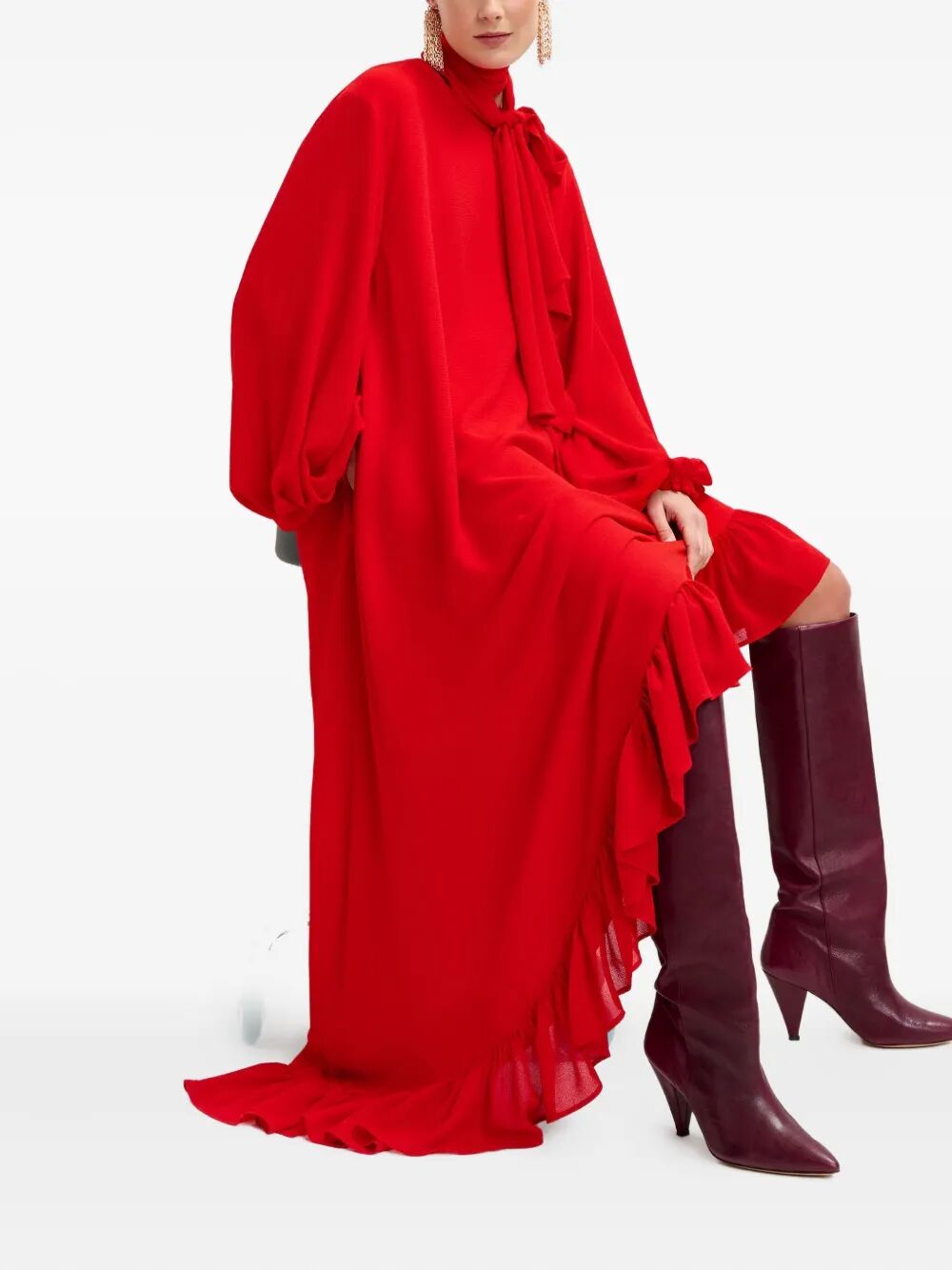 ESSENTIEL ANTWERP Mini Pussy Bow Tie Dress