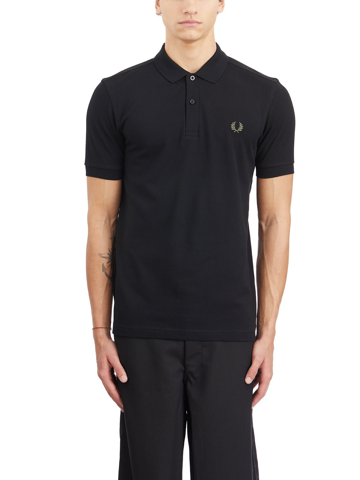 COMME DES GARÇONS SHIRT Classic Short Sleeve Polo with Back Print - Size L