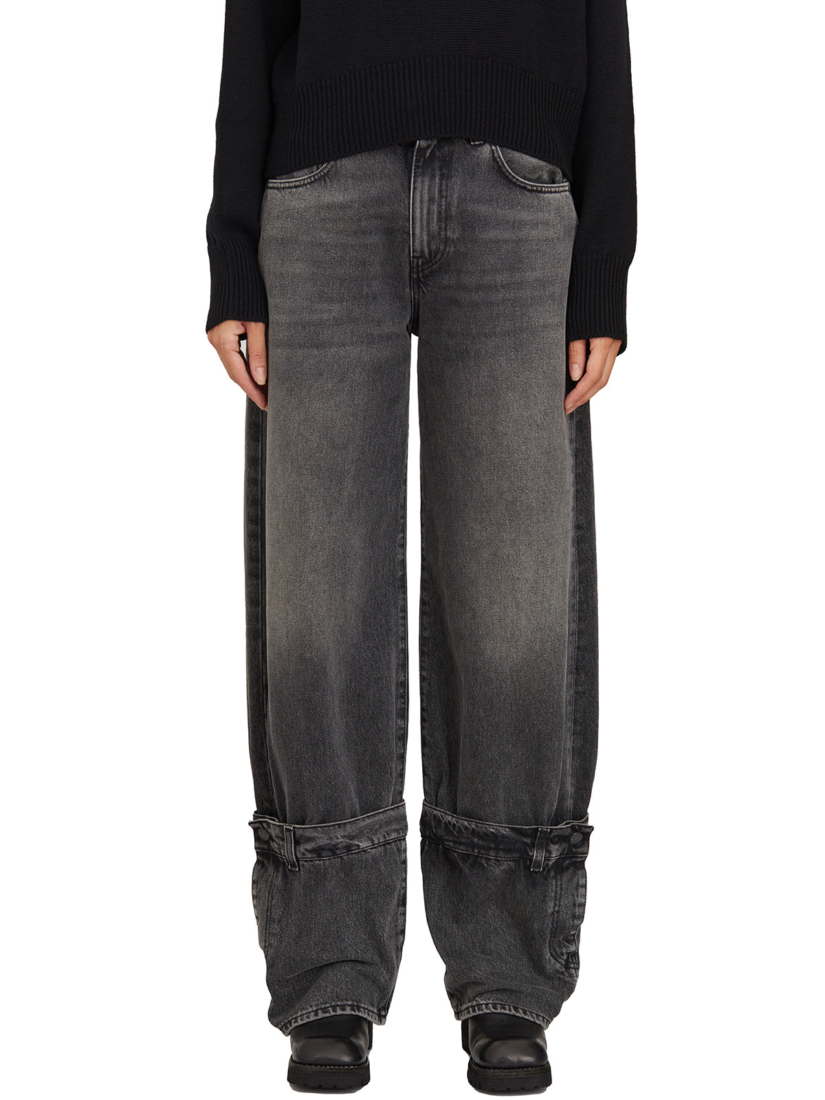 HAIKURE Medium Black Jeans in Size 26 for Women