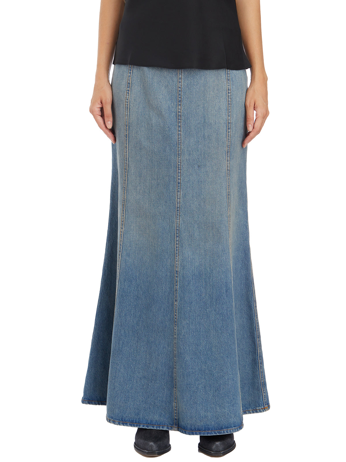 HAIKURE Extra Long Denim Skirt - Size 26