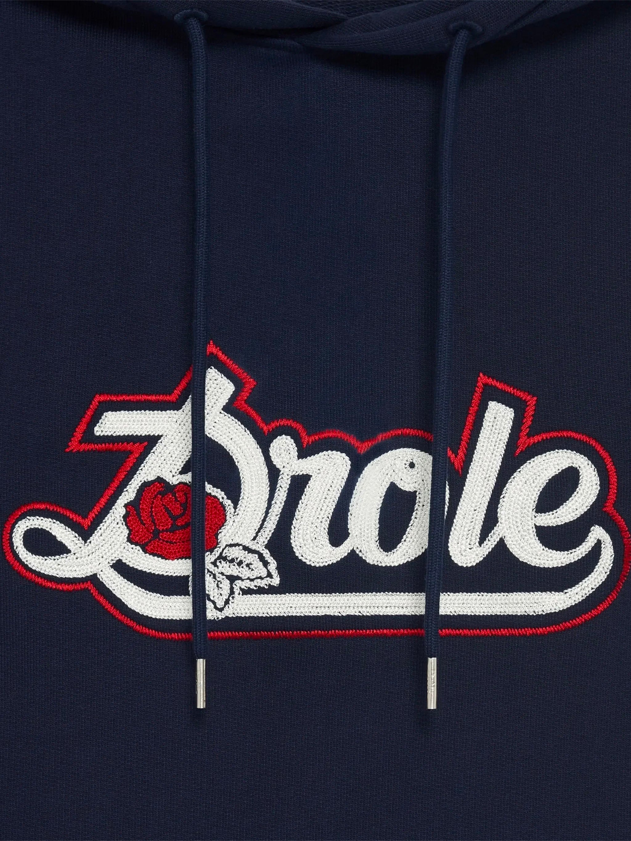 DRÔLE DE MONSIEUR Hoodie with Embroidered Front