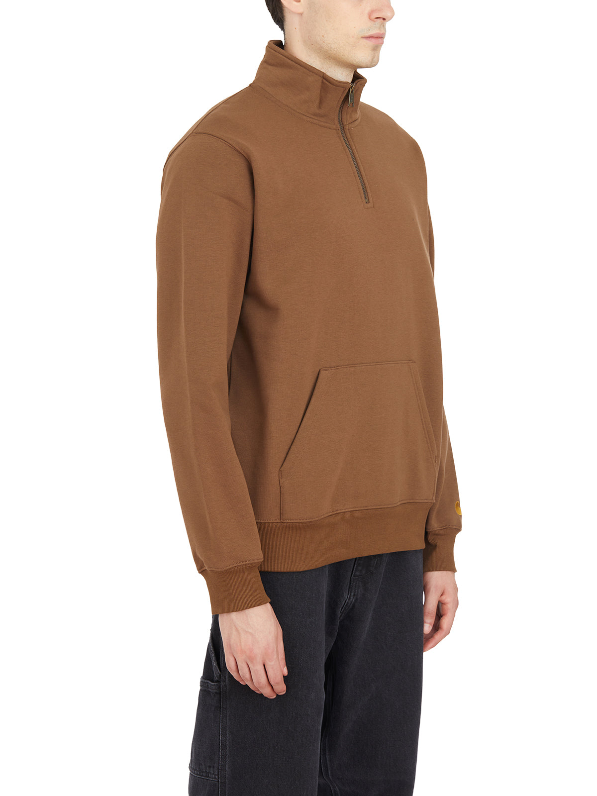 CARHARTT WIP Men's Regular Fit Mini Zip Sweatshirt