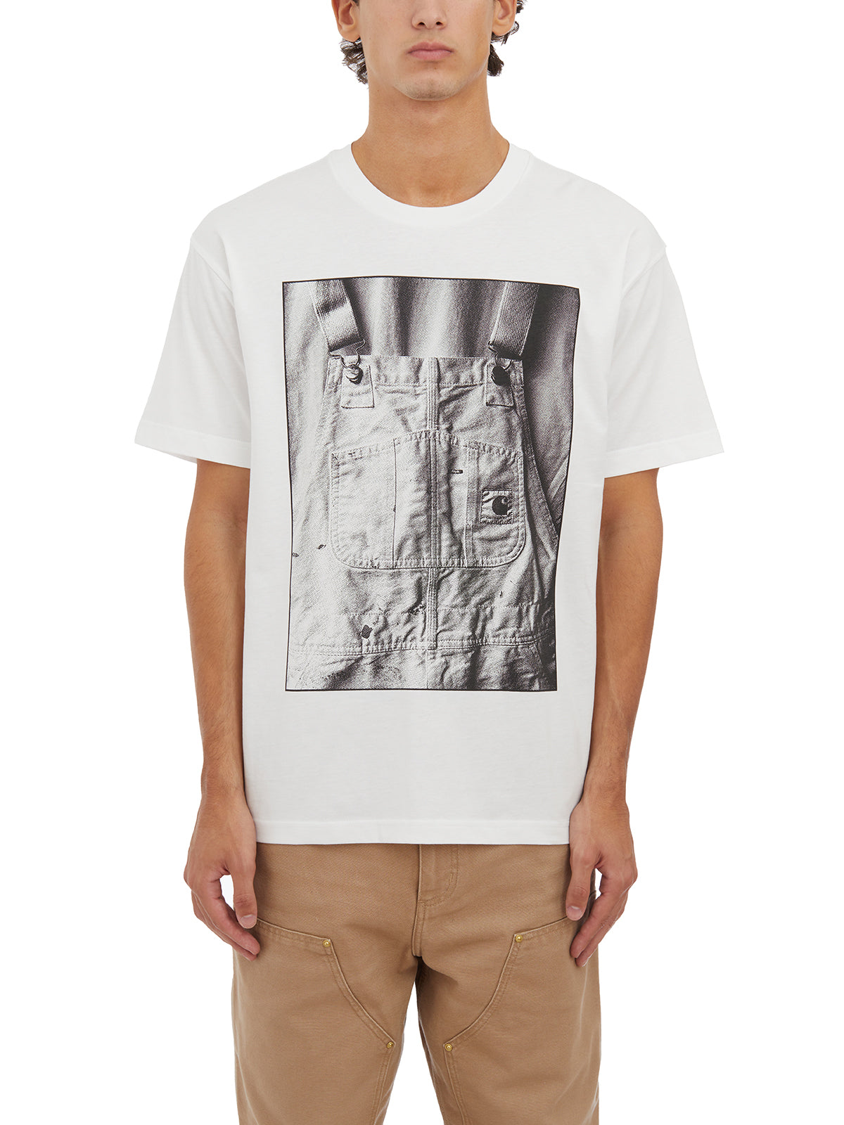 CARHARTT WIP Round Neck Mini Cotton T-Shirt Bib Overall