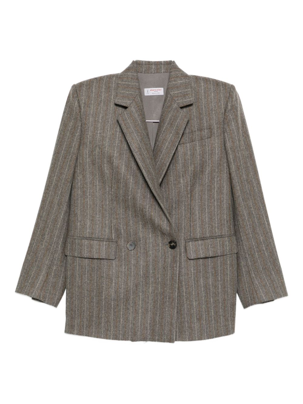 ALBERTO BIANI Double-Breasted Pinstripe Jacket for Women