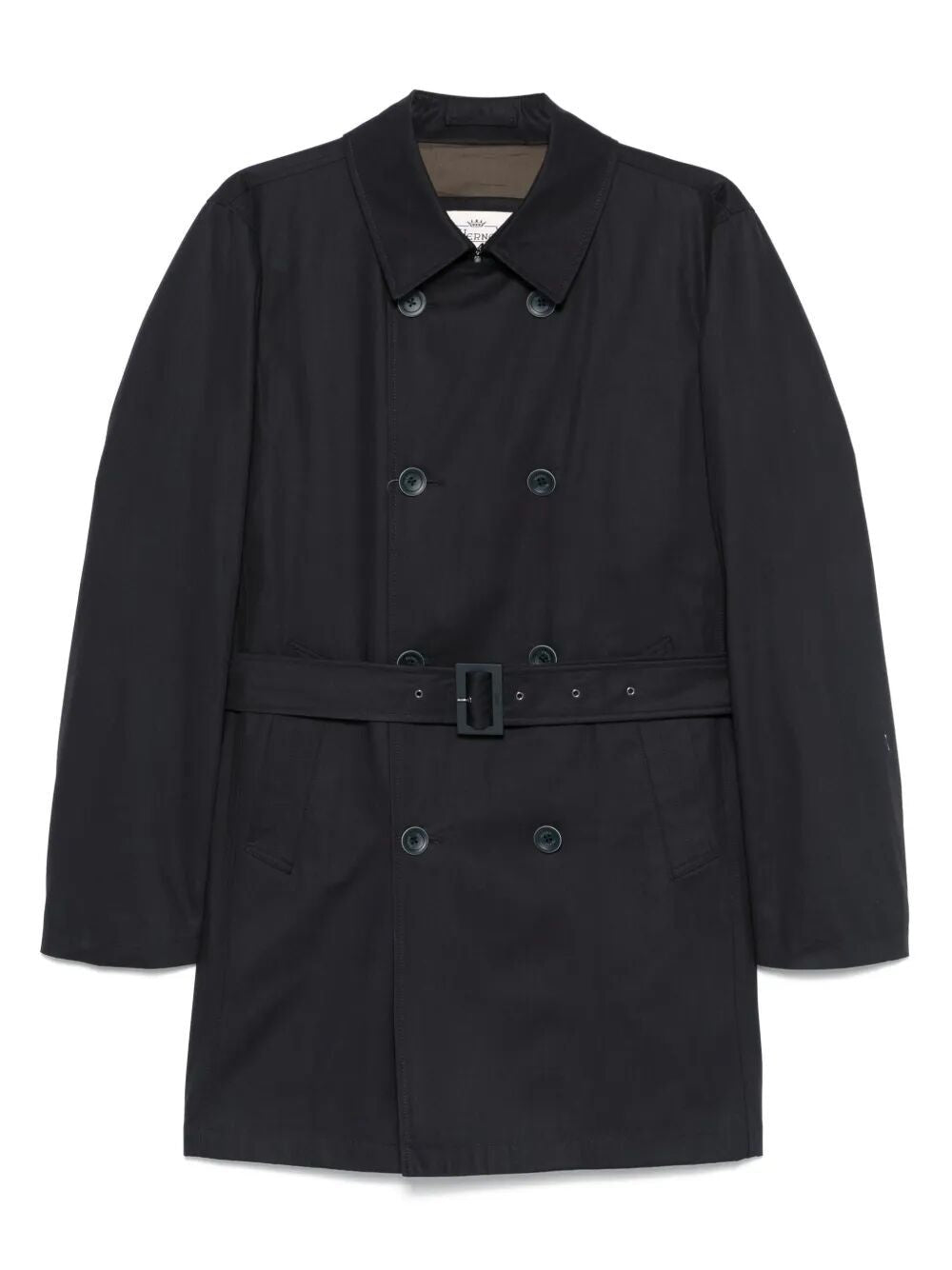 HERNO Classic Double-Breasted Cotton Trench Jacket